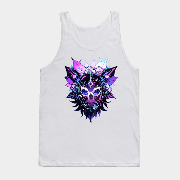 Cyberpunk Flowers Tank Top by CGI Studios